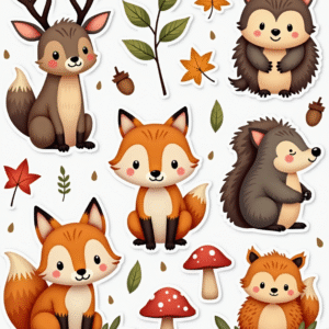 Nature & Outdoors - Sticker Sheet v15
